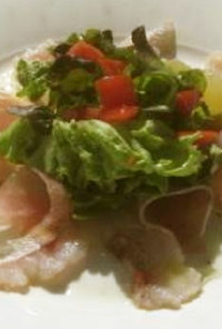連子鯛のカルパッチョ風サラダ