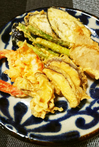 新生姜の米粉で揚げる天ぷら