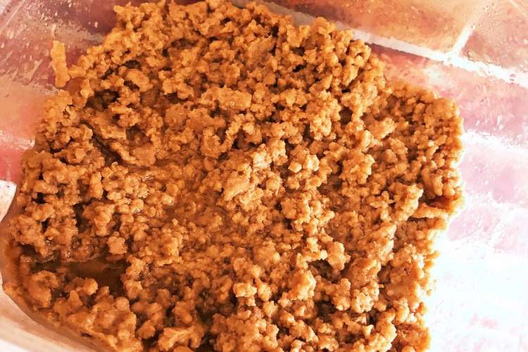 レンジで超簡単 肉そぼろ レシピ 作り方 By はちさん クックパッド 簡単おいしいみんなのレシピが378万品