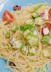 タコと夏野菜の冷製カッペリーニ