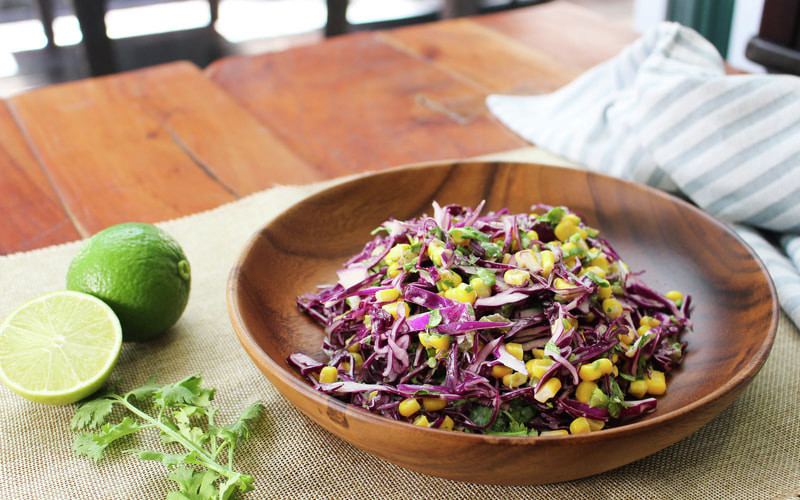 カリカリのフィッシュタコスと赤キャベツのコールスローのレシピ