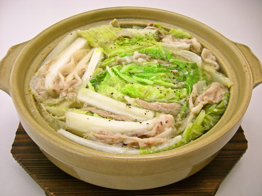 豚肉と白菜の旨塩鍋の画像