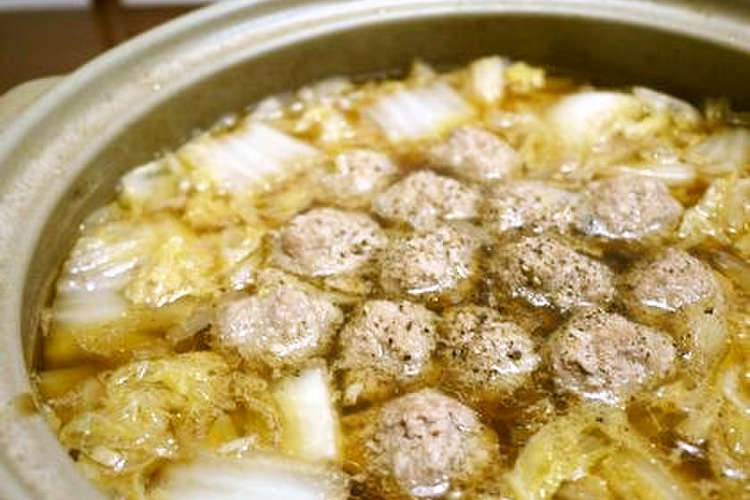 冬の定番 肉団子と白菜の鍋 レシピ 作り方 By Bvivid クックパッド 簡単おいしいみんなのレシピが352万品