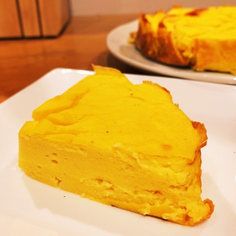 水っぽいかぼちゃの豆腐チーズケーキ