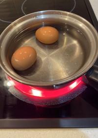 IHや電気コンロの方用失敗しない茹で卵