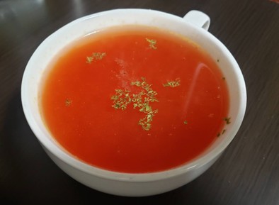 余ったトマト缶で作る超簡単トマトスープの写真