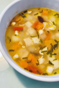椎茸出汁の野菜スープ