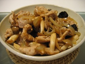 豚肉ときのこの和風おろし