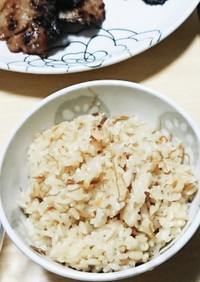 簡単☆ツナとなめ茸の炊き込みご飯