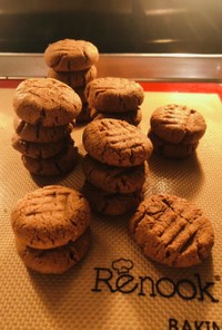 PB oatmeal cookies♡