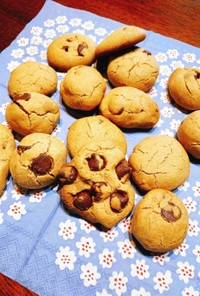 オーツ粉のさくほろチョコチップクッキー