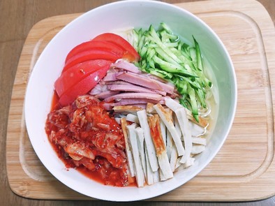 簡単！韓国冷麺風のスープ(さじ計量だけ)の写真