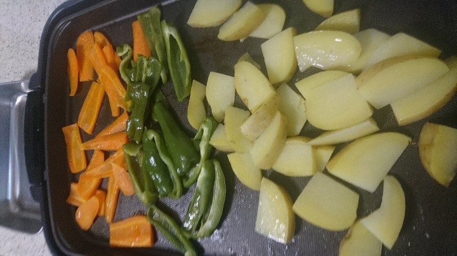 ホットプレートの日は焼き野菜を作ろう！の画像