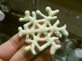 雪の結晶チョコの作り方