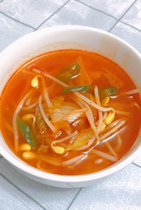韓国キムチの旨辛スープ#タシダスープ