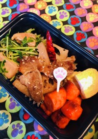 お弁当【赤担当】魚肉ソーセージケチャップ