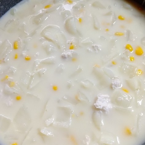 シチュー風豆乳のスープ