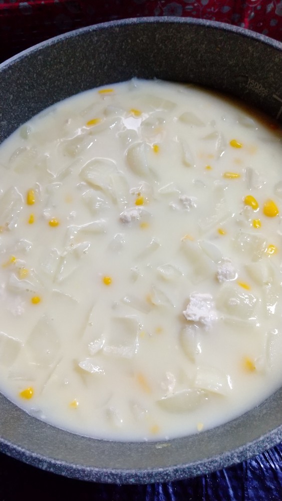 シチュー風豆乳のスープの画像