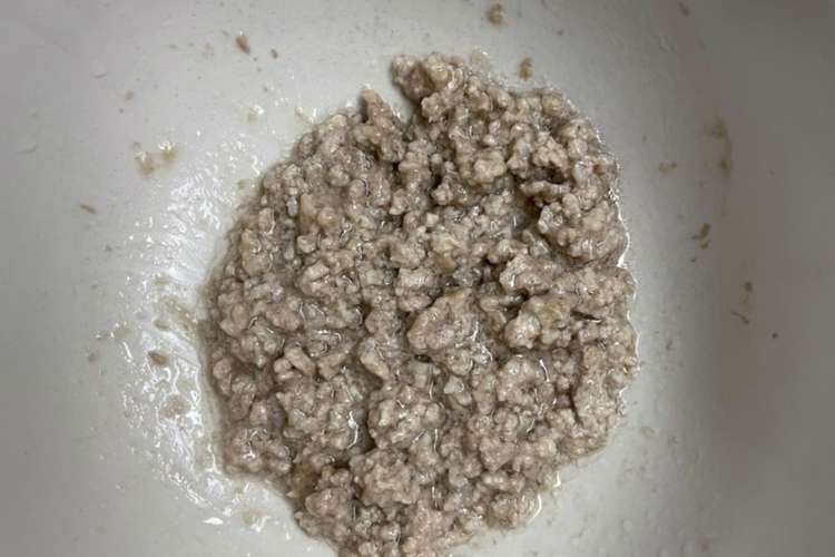 離乳食後期 レンジで合い挽き肉 レシピ 作り方 By イトp夫婦 クックパッド 簡単おいしいみんなのレシピが376万品