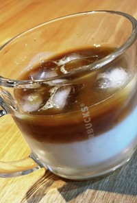 手間なく簡単に☆アイスほうじ茶ラテ