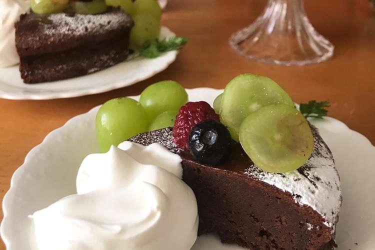 濃厚ガトーショコラアーモンドプードル入り レシピ 作り方 By アイコ15 クックパッド 簡単おいしいみんなのレシピが373万品