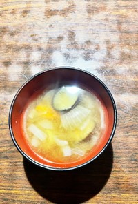 茄子と根菜の減塩味噌汁