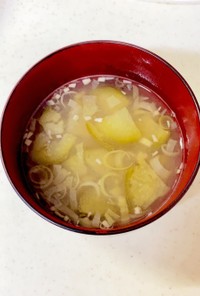 なすとみょうがの味噌汁^^