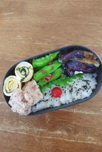 JK☆なすのゴマみそ炒め弁当♪