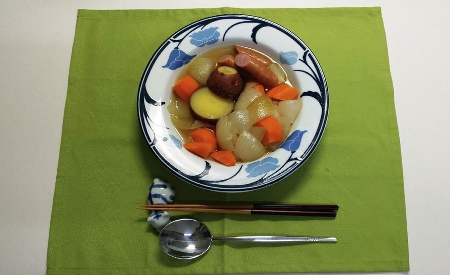 ぷちっと鍋を使った札幌黄のポトフの画像