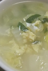 白菜とたまごのスープ