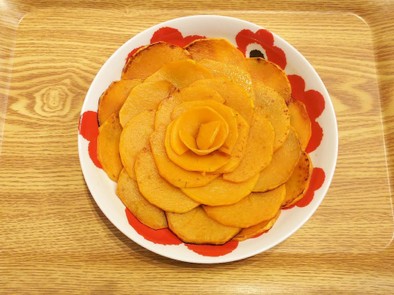 バターナッツかぼちゃ簡単ソテー＊花飾り＊の写真