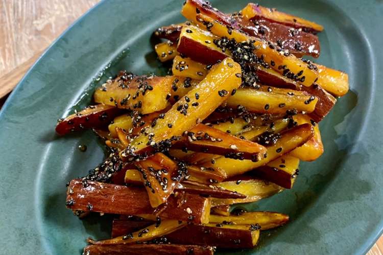 揚げない スティック大学芋 レシピ 作り方 By Sachi5 クックパッド 簡単おいしいみんなのレシピが365万品