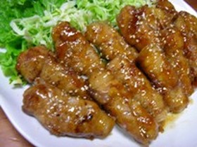 長芋の豚肉巻き✿照り焼き