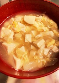 豆腐春雨スープ