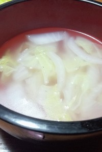 白菜のあっさりスープ