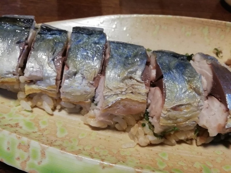 簡単 焼き鯖寿司の画像