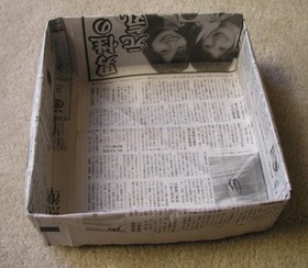カステラの新聞型の作り方とカステラレシピ