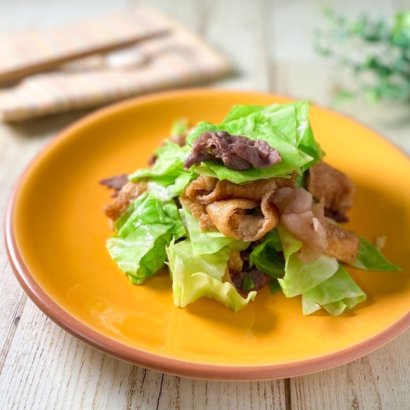 国産牛肉炒めのレシピ