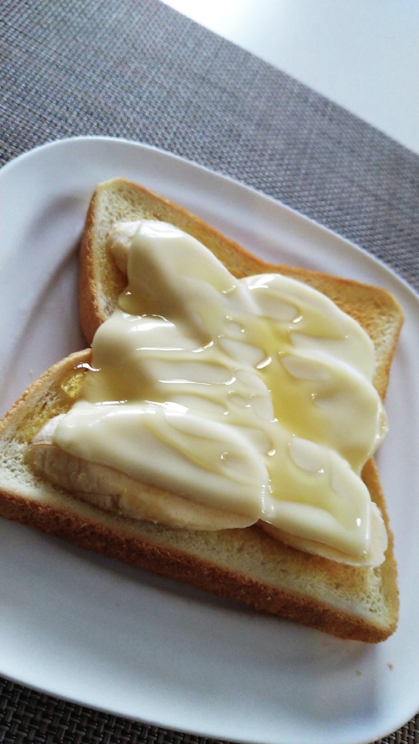 手軽に美味しい☆バナナチーズトースト♪の画像