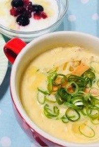 カット野菜で簡単★春雨たまごスープ