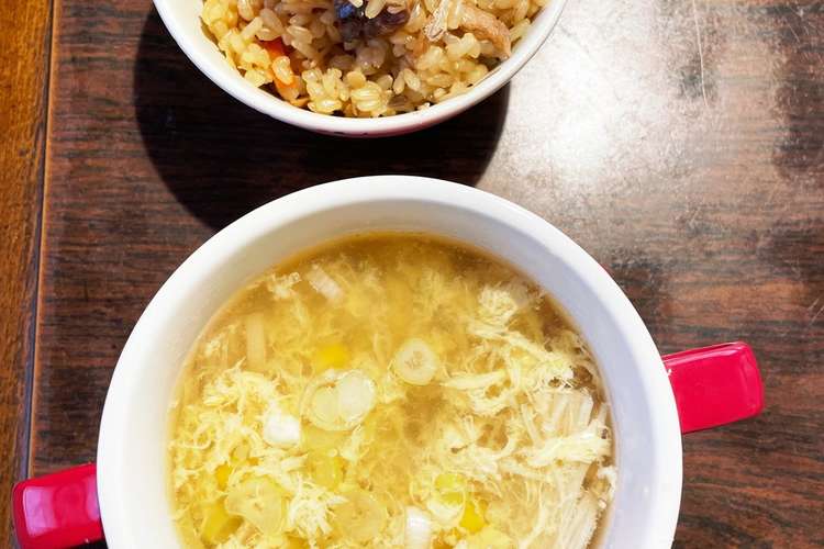 えのきとコーンの醤油出汁かき玉汁 レシピ 作り方 By 三毛猫調理愛好家 クックパッド 簡単おいしいみんなのレシピが360万品