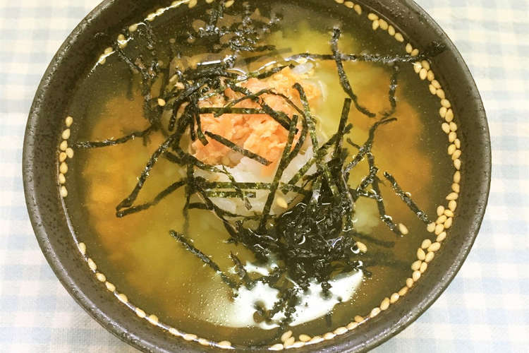 鮭フレークde簡単お茶漬け レシピ 作り方 By 沖縄市役所市民健康課 クックパッド 簡単おいしいみんなのレシピが372万品