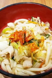 冷蔵庫一掃！クッパ風うどん