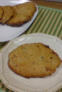 ヘーゼルナッツと干し柿のクッキー