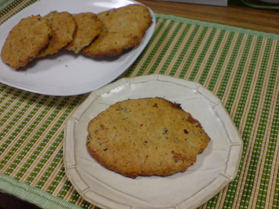 ヘーゼルナッツと干し柿のクッキーの画像