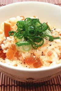チーな鮭ご飯(チーズ、奈良漬け、鮭)