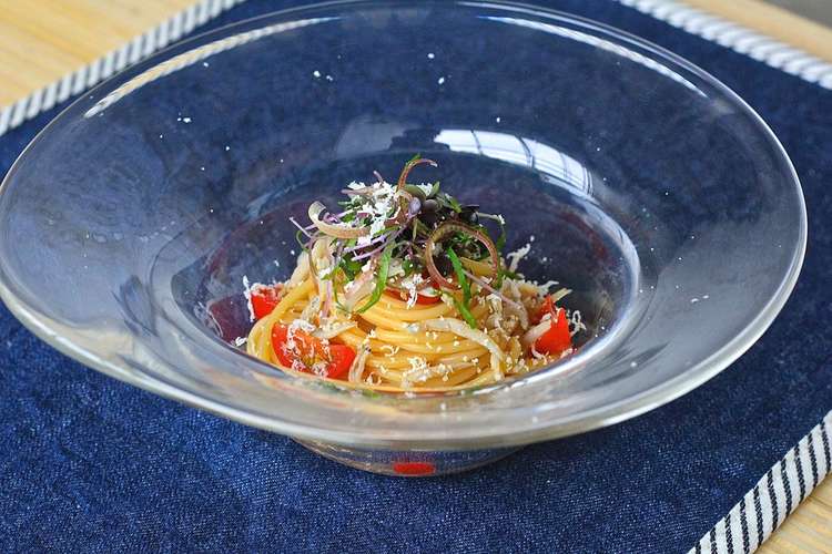 うに醤と生しらすの和風冷製パスタ レシピ 作り方 By 下園薩男商店 クックパッド 簡単おいしいみんなのレシピが372万品