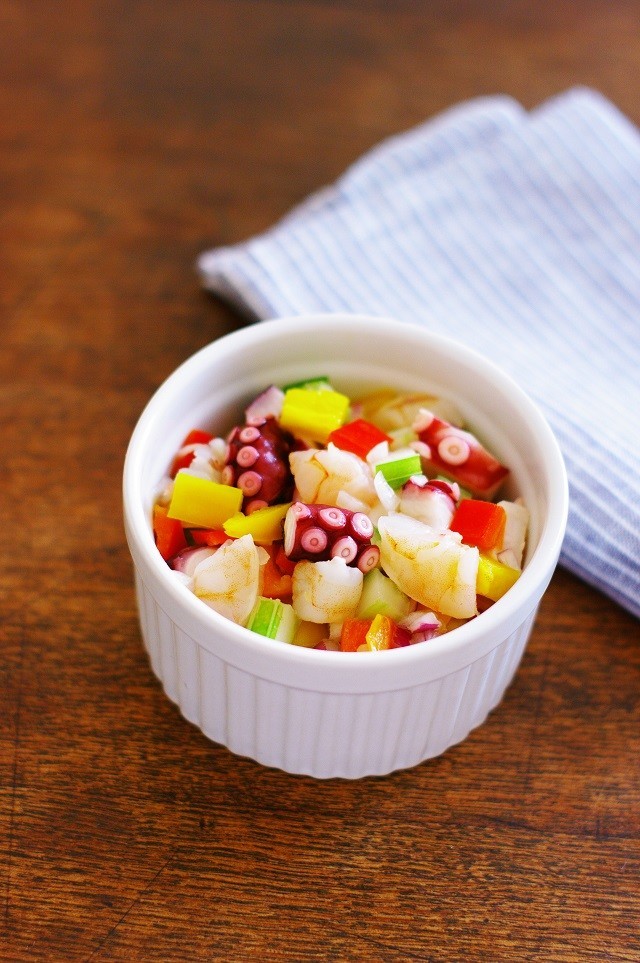 セビーチェキュウリカップのレシピ