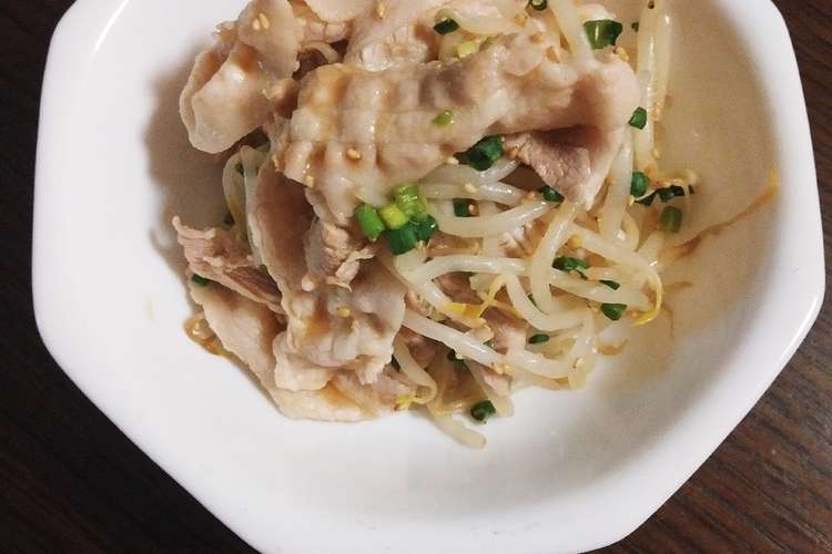 冷しゃぶともやしのニンニクポン酢和え レシピ 作り方 By チビももちゃん クックパッド 簡単おいしいみんなのレシピが376万品