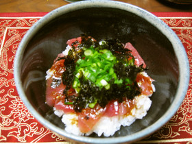 まぐろでユッケ丼☆